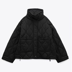 Zara Black Short Puffer Jacket